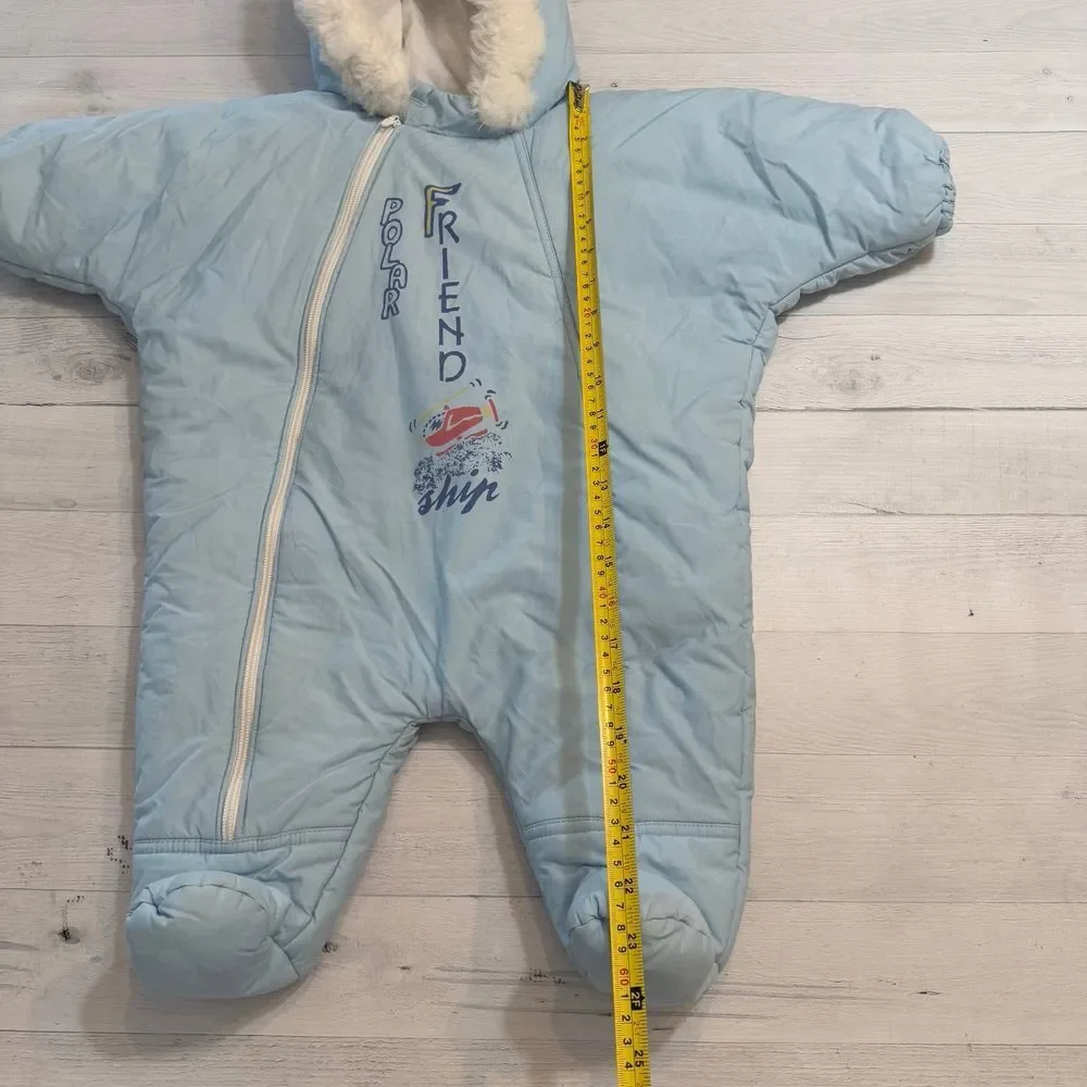 Baby light‎ blue winter bunting infant